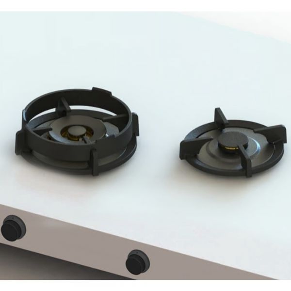 Pitt Cooking 2-Pitts Gas Hob Professional Brass