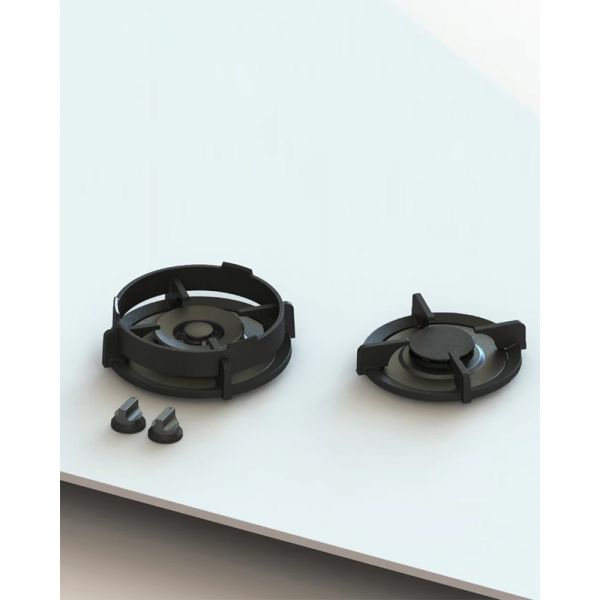 Pitt Cooking 2-Pitts Gas Hob Professional Brass