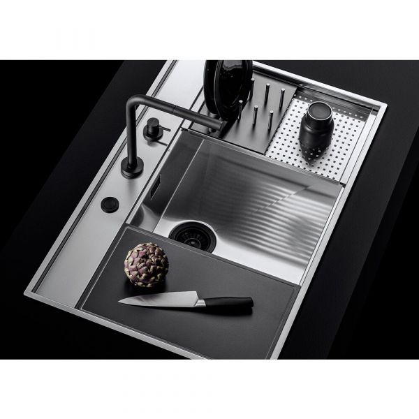 Barazza Flexi Sink Kit Flush/Built-In with Pop-Up and Accessories