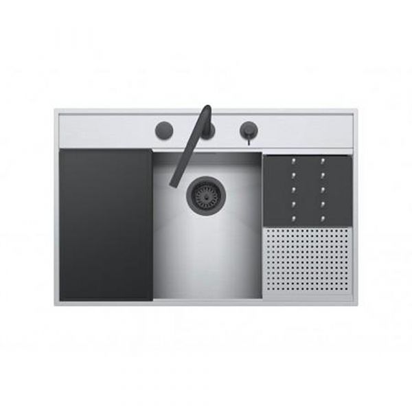 Barazza Flexi Sink Kit Flush/Built-In with Pop-Up and Accessories