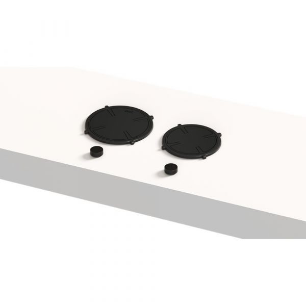 Pitt Cooking 2-Pitts Induction Hob Top Side Black Finish