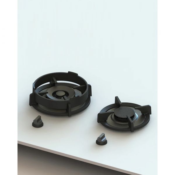 Pitt Cooking 2-Pitts Gas Hob Professional Brass