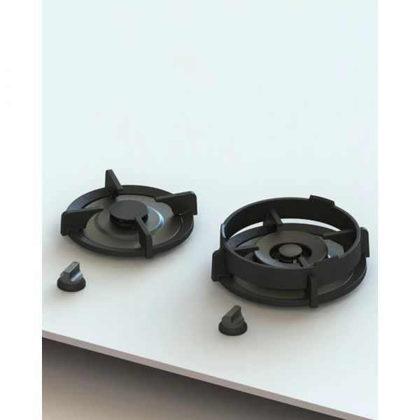 Pitt Cooking 2-Pitts Gas Hob Professional Brass