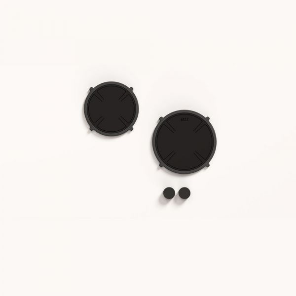 Pitt Cooking 2-Pitts Induction Hob Top Side Black Finish