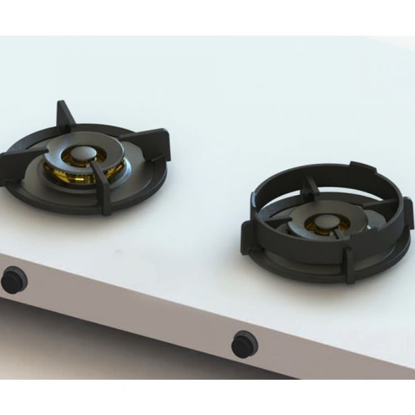 Pitt Cooking 2-Pitts Gas Hob Professional Brass