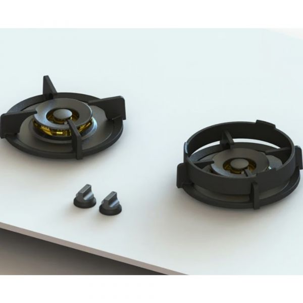 Pitt Cooking 2-Pitts Gas Hob Professional Brass