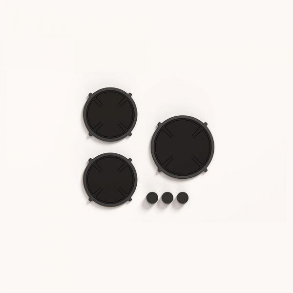 Pitt Cooking 3-Pitts Induction Hob Black Finish