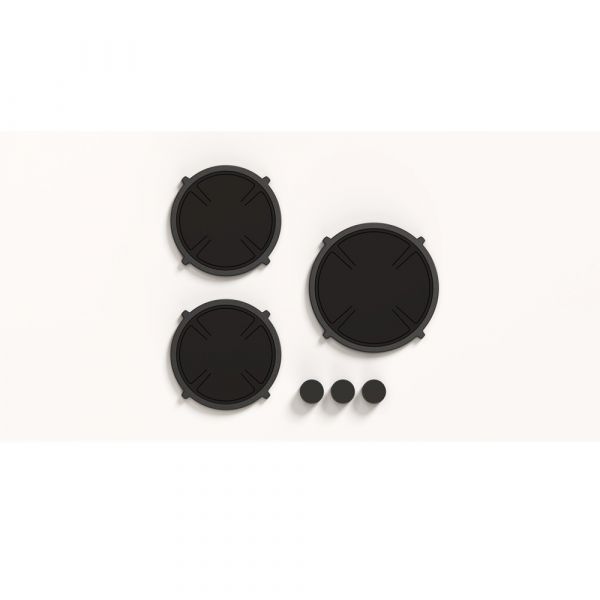 Pitt Cooking 3-Pitts Induction Hob Black Finish