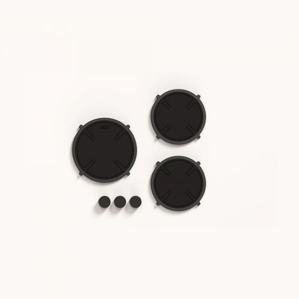 Pitt Cooking 3-Pitts Induction Hob Black Finish