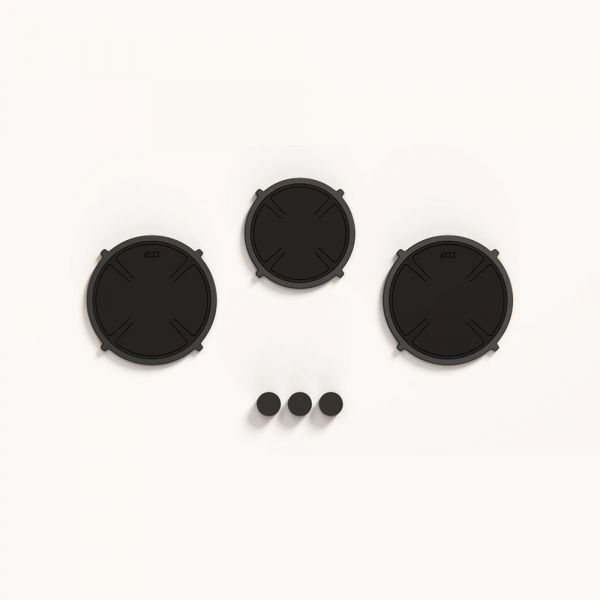 Pitt Cooking 3-Pitts Induction Hob Black Finish