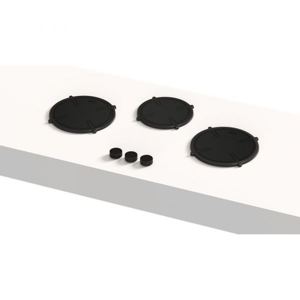 Pitt Cooking 3-Pitts Induction Hob Black Finish