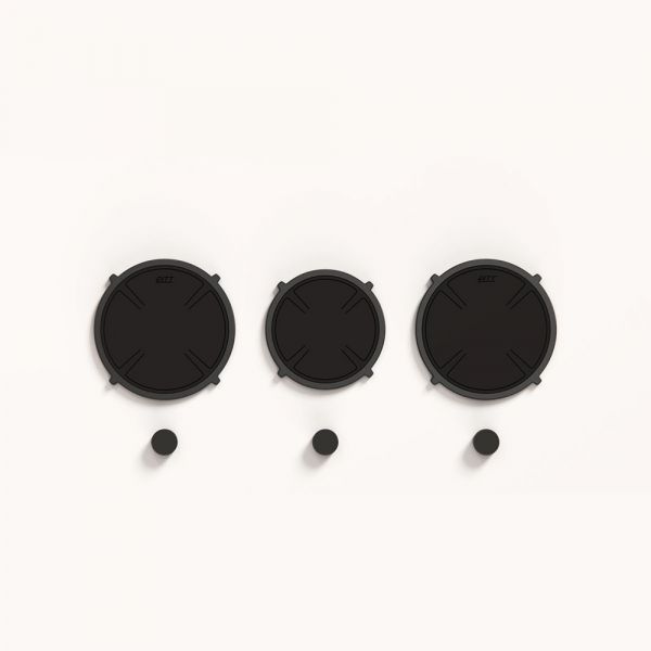 Pitt Cooking 3-Pitts Induction Hob Black Finish