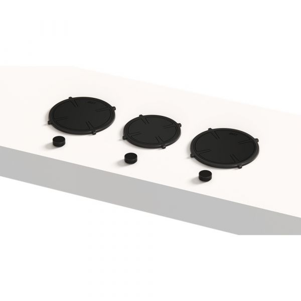 Pitt Cooking 3-Pitts Induction Hob Black Finish