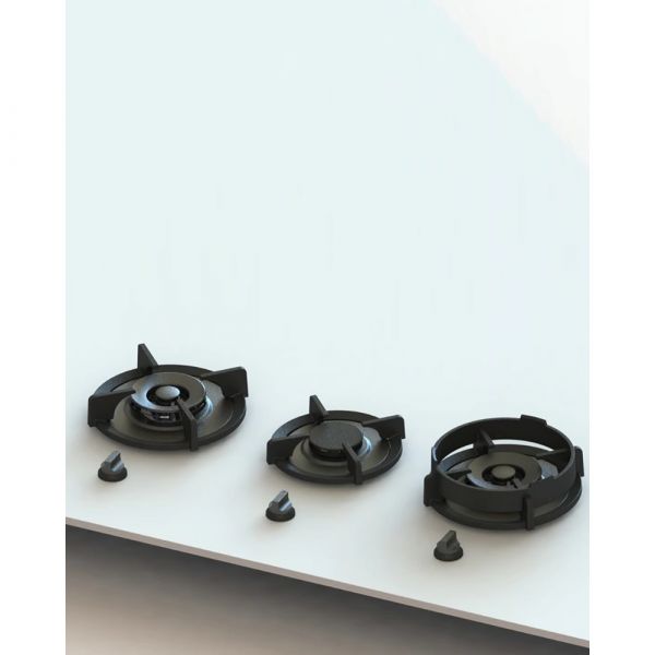 Pitt Cooking 3-Pitts Gas Hob Professional Brass