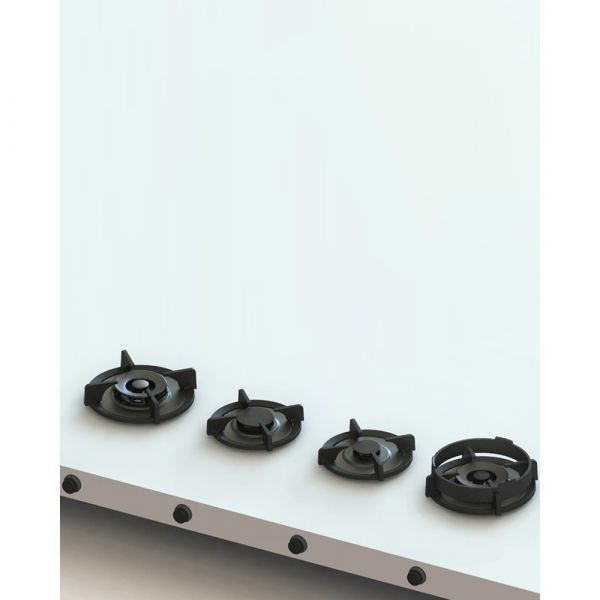 Pitt Cooking 4-Pitts Gas Hob Professional Brass