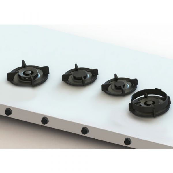 Pitt Cooking 4-Pitts Gas Hob Professional Brass