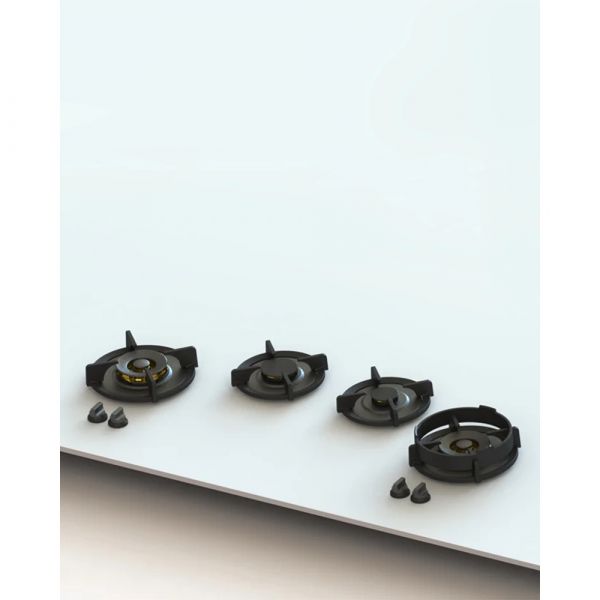 Pitt Cooking 4-Pitts Gas Hob Professional Brass