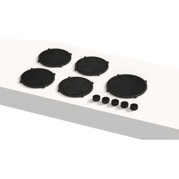 Pitt Cooking 5-Pitts Induction Hob Black Finish