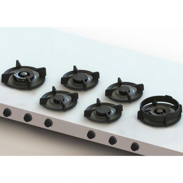 PITT Cooking Foessa 6-Pitt Gas Hob Professional Brass