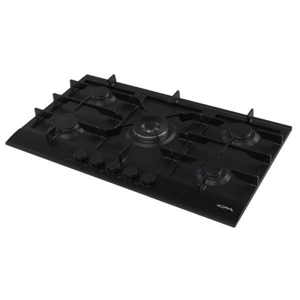 CM Piago Matte Black Enamelled Metal Gas Hob