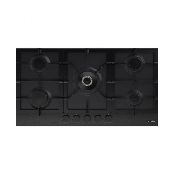 CM Piago Matte Black Enamelled Metal Gas Hob