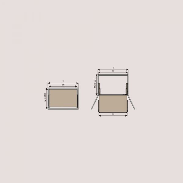 Elite - Soft Close Dish Pull Out - Anti-Slip Matt with Optional Door Link - Ultra Series