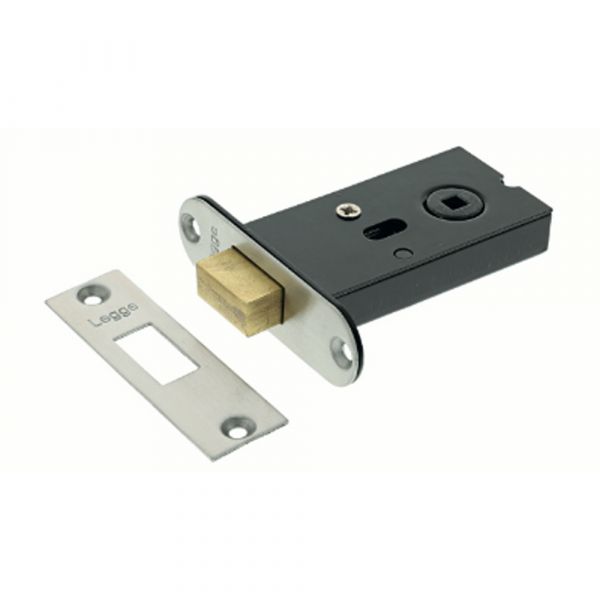 Legge - Bathroom Deadbolt - 8mm Thumbturn Follower 76mm Case - Stainless Steel Finish