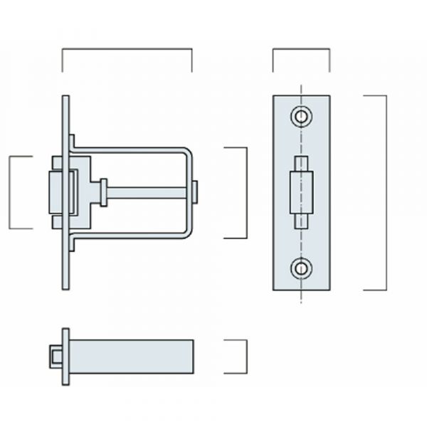 Legge - Roller Latch 51mm Case - Stainless Steel Finish