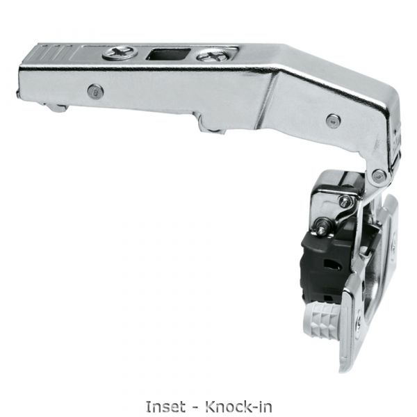 Blum - Clip Top Blumotion Blind Corner Hinge 95° Nickel Plated + Cruciform Mounting Plate