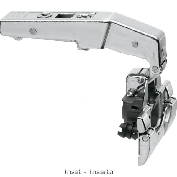 Blum - Clip Top Blumotion Blind Corner Hinge 95° Nickel Plated + Cruciform Mounting Plate