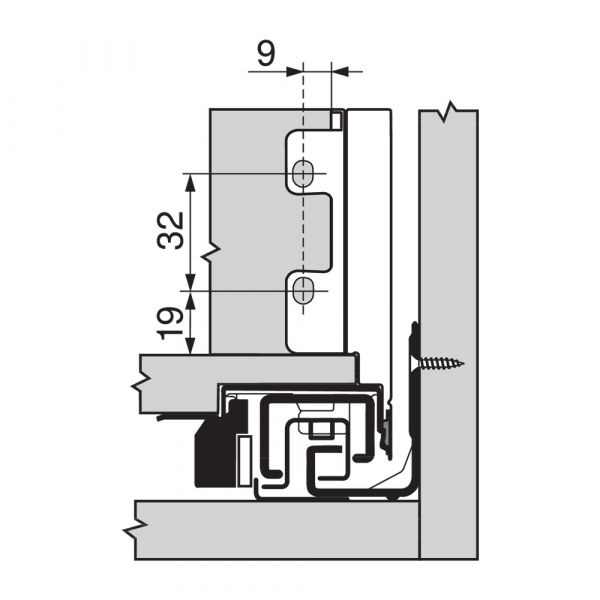Blum - Legrabox Drawer M Full Extension 500mm Length - Set(Cabinet Profile (LR) + Drawer Side (LR) + Back Fixing Bracket (LR) + 2Pcs Front Fixing Bracket)