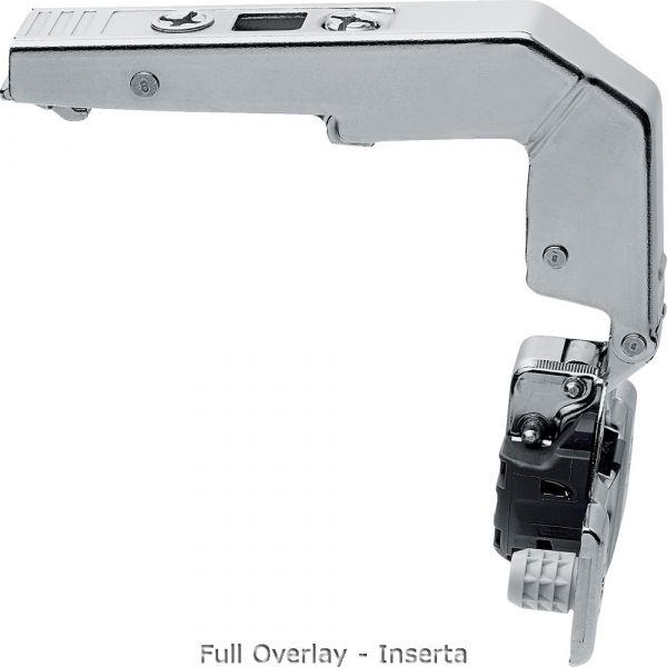 Blum - Clip Top Blumotion Blind Corner Hinge 95° Nickel Plated + Cruciform Mounting Plate