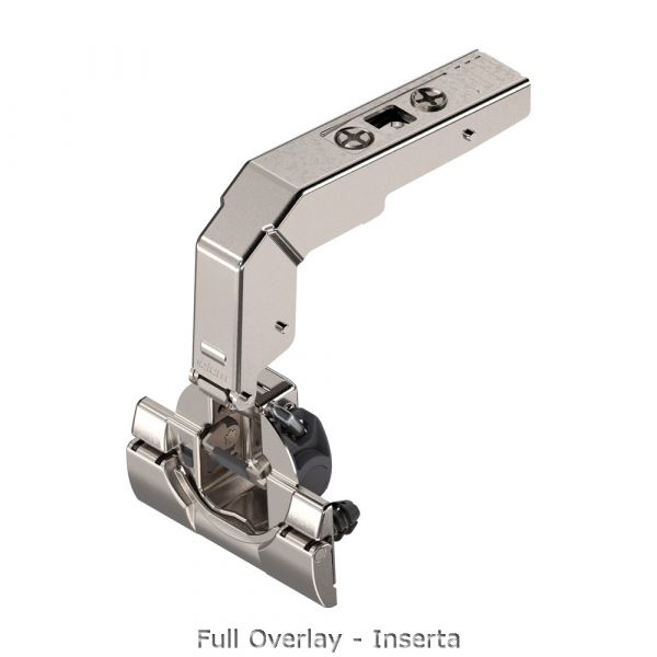 Blum - Clip Top Blumotion Blind Corner Hinge 95° Nickel Plated + Cruciform Mounting Plate