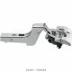 Blum - Clip Top Blumotion 110° Hinge Nickel Plated Finish + Cruciform Mounting Plate