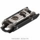 Blum - Clip Top Profile or Thick Door Hinge 95° (Unsprung) Onyx Black + Horizontal Cam Plate (Screw On)