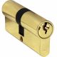 Ultimate - 6 Pin Brass Cylinder (Key+Key) 70mm with 3 Keys 2.2mm Thick - Non Mastered Keyed