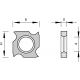 Leuco - Grooving Turnover Knives HW with 4 Cutting Edges - 18x18x1.95x10mm Z4 HLS 15