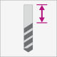 Leuco - Cylinder Boring Bits HW - Z=2+2 - 35x44/70x10 RH