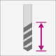 Leuco - Dowel Bits HW Without Back-Guide - 10x35/70x10 RH