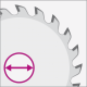 Leuco - Sizing Saw Blades DP "HR" - NN-System DP Flex - NN Sizing Saw 350x2.5x30 Z72