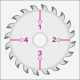 Leuco - Gang-Rip Saw Blades Hw With Cooling Slots "F"