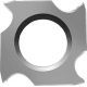 Leuco - Grooving Turnover Knives HW with 4 Cutting Edges - 18x18x1.95x10mm Z4 HLS 15
