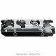 Blum - Clip Top Blumotion 107° Standard Hinge Onyx Black + Horizontal Cam Plate (Screw On)