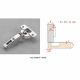Salice - Silentia 700 Series Hinge 110 Degree - Soft-Close + Straight Mounting Plate