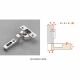 Salice - Silentia 700 Series Hinge 110 Degree - Soft-Close + Straight Mounting Plate