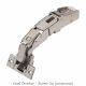 Blum - CLIP Top Wide Angle Hinge 155° Dual Application - Nickel Plated + Cruciform Mounting Plate