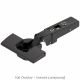 Blum - Clip Top Profile or Thick Door Hinge 95° (Unsprung) Onyx Black + Horizontal Cam Plate (Screw On)