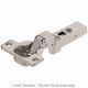 Blum - CLIP Top Profile Door Hinge 95° Nickel Plated + Mounting Plate Cruciform