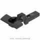Blum - Clip Top Profile or Thick Door Hinge 95° (Unsprung) Onyx Black + Horizontal Cam Plate (Screw On)
