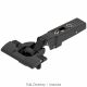 Blum - Clip Top Blumotion Profile Door Hinge 95° Onyx Black + Cam Mounting Plate Cruciform